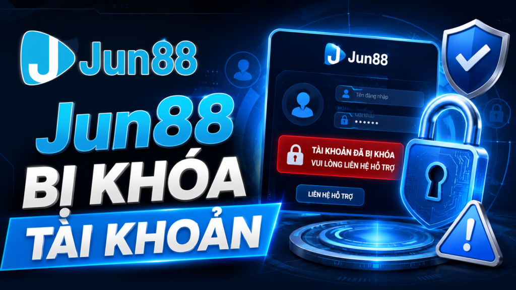 Jun88 bị khóa tài khoản