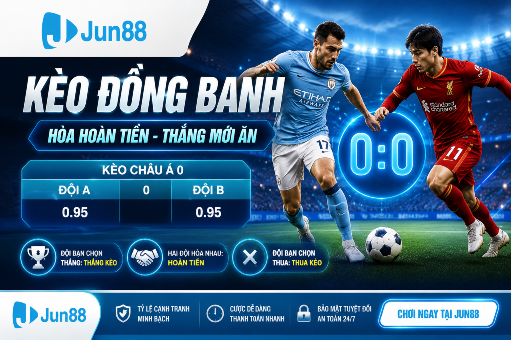 Chi tiết về kèo đồng banh tại nhà cái Jun88