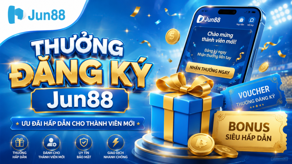 Chi tiết về thưởng đăng ký jun88 mới nhất